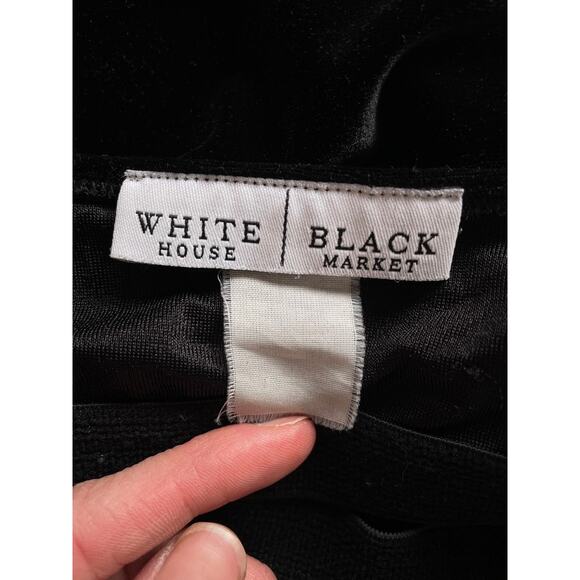 Vintage 90's Black Velvet Tank Top / Sleeveless / Goth / Grunge / Bodycon - Picture 6 of 7